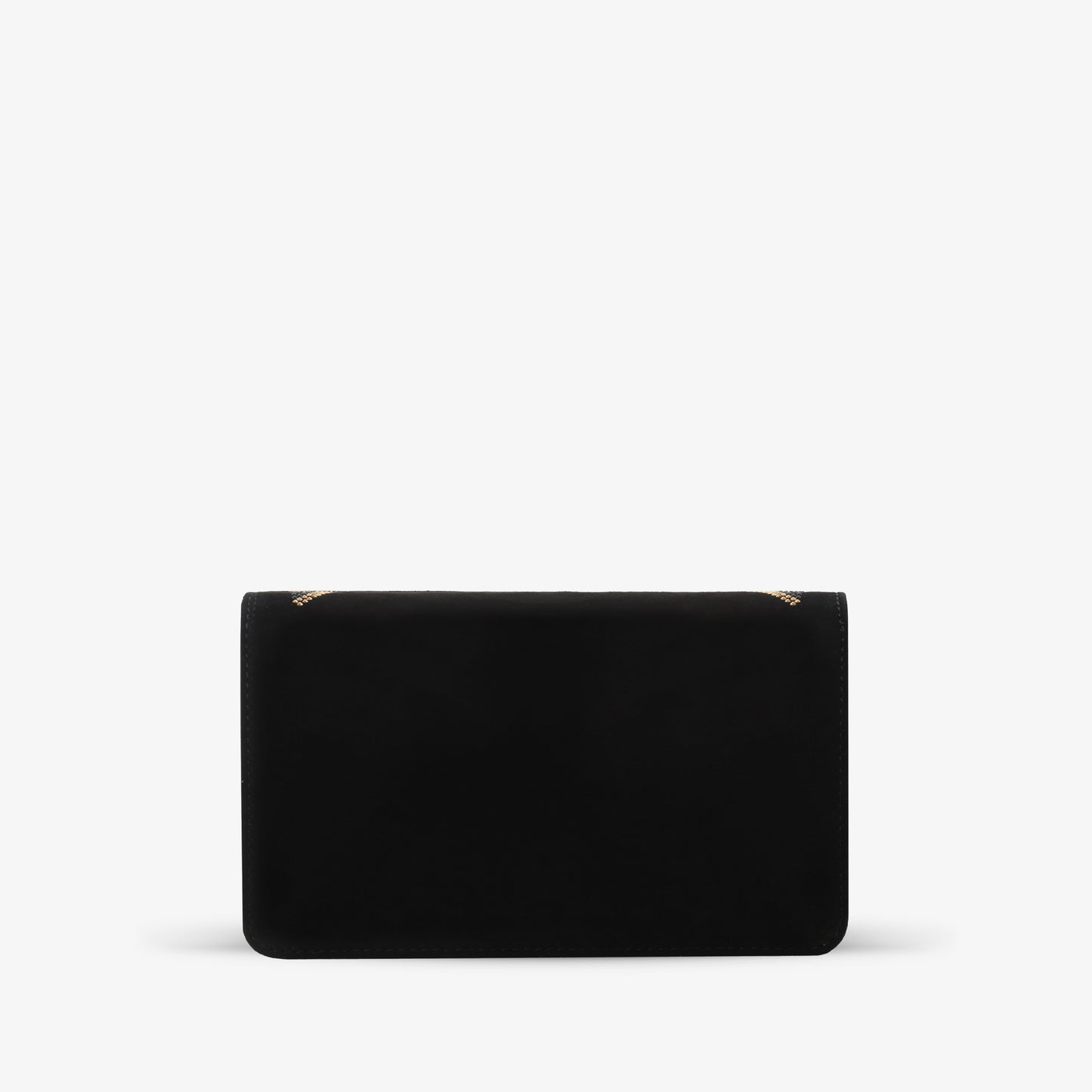 El bolso de mano de piel con purpurina negra Magnolia