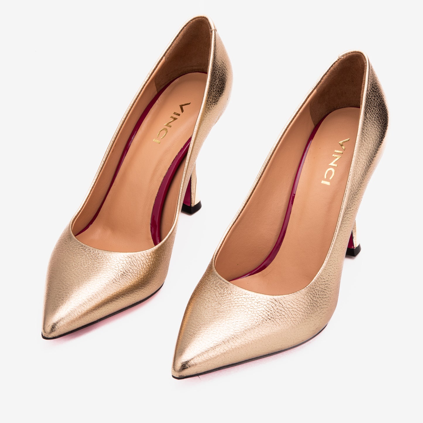 The Belladonna Metallic Gold Leather Women Pump