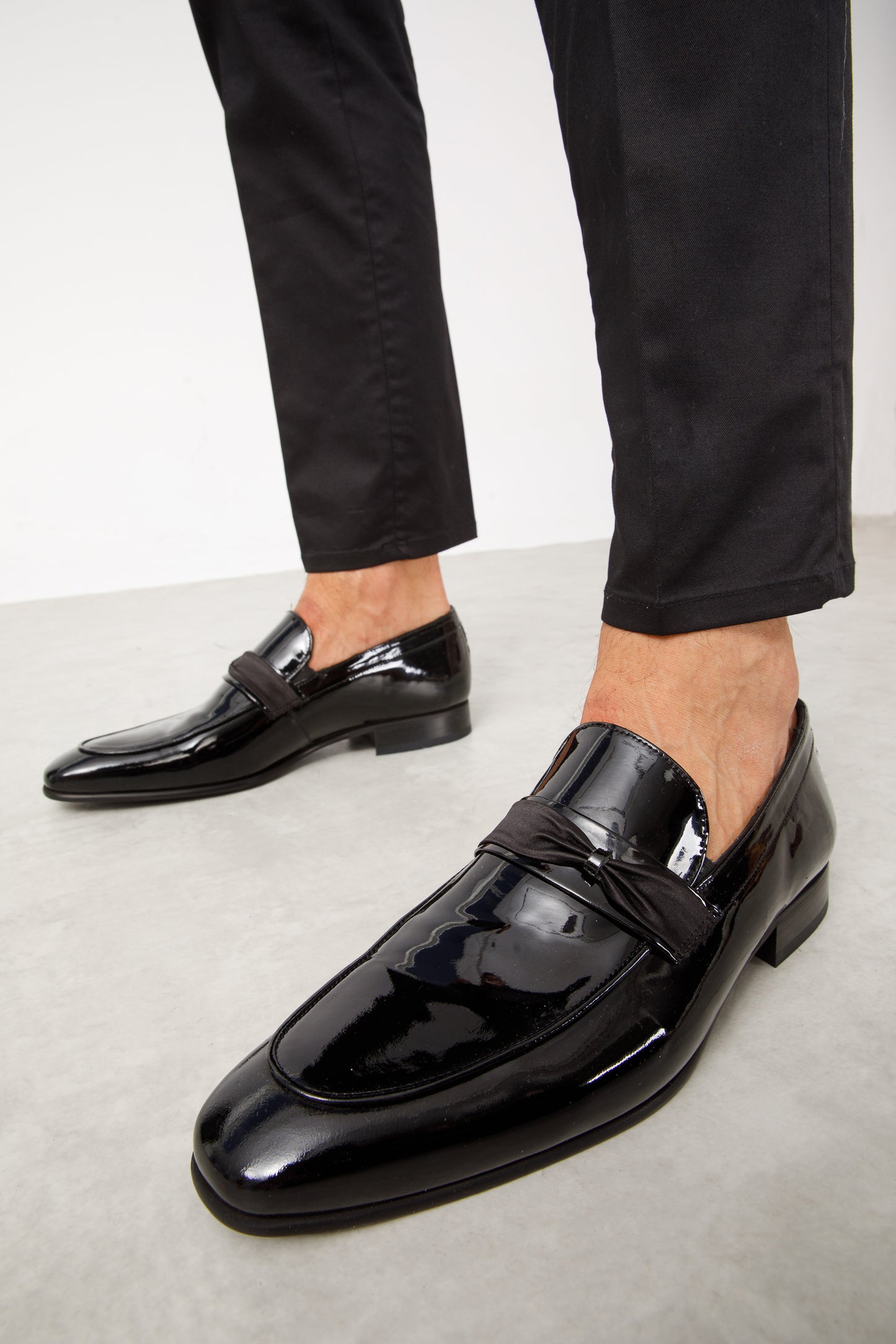 The Dodoma Black Patent Leather Loafer Men Shoe