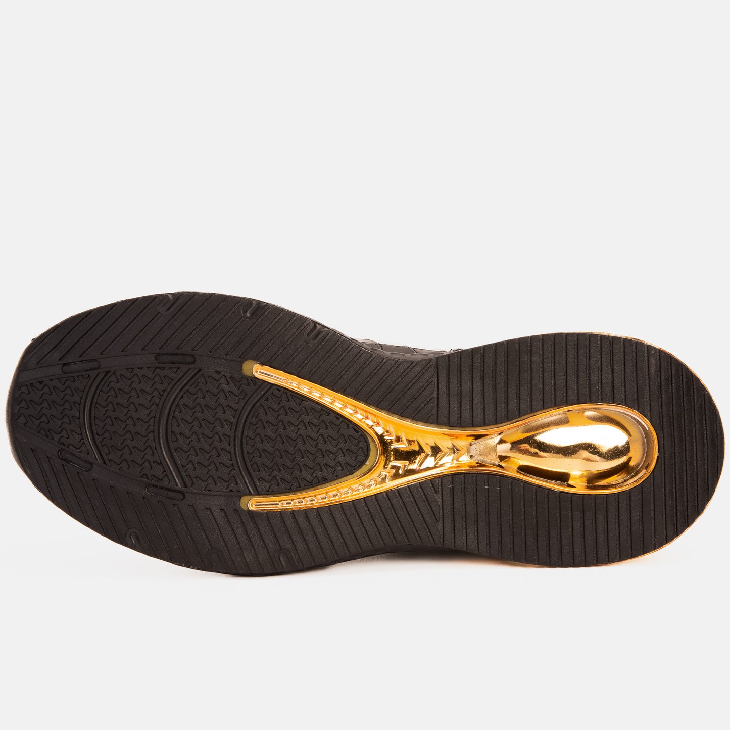 Bellagio Black & Gold High-Top Men Sneaker - 8
