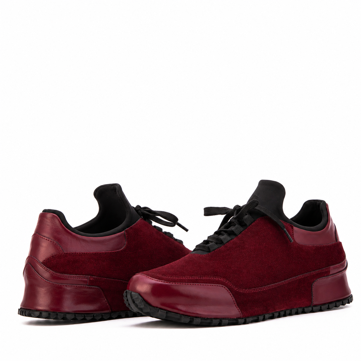 The Hudson Burgundy Suede Men Sneaker