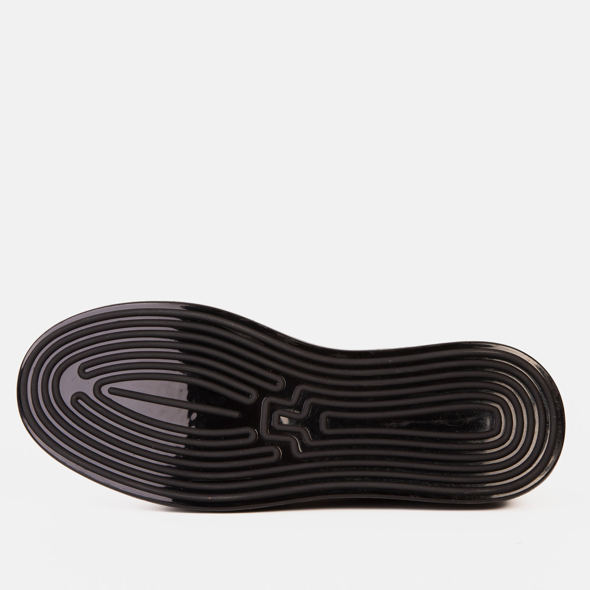 Zapatillas de piel negra para hombre Peklin