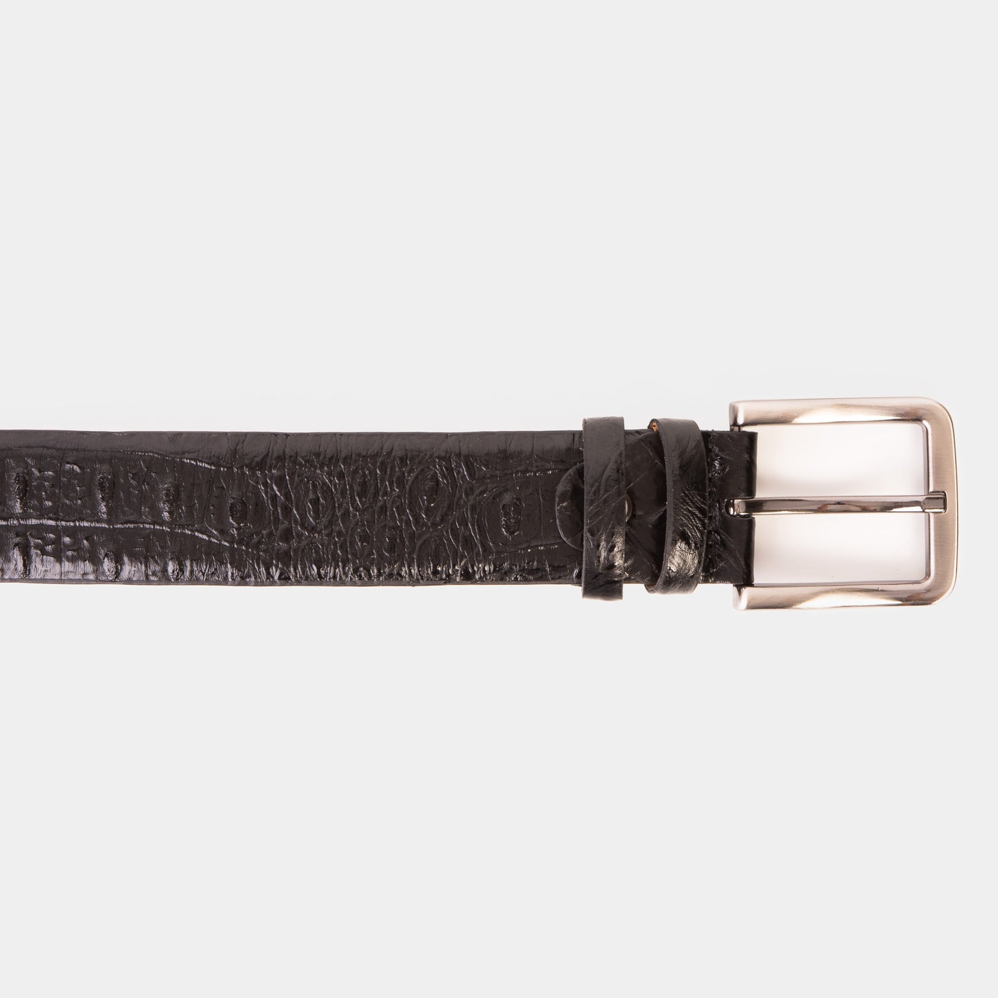 Cinturón de cuero negro Randor 