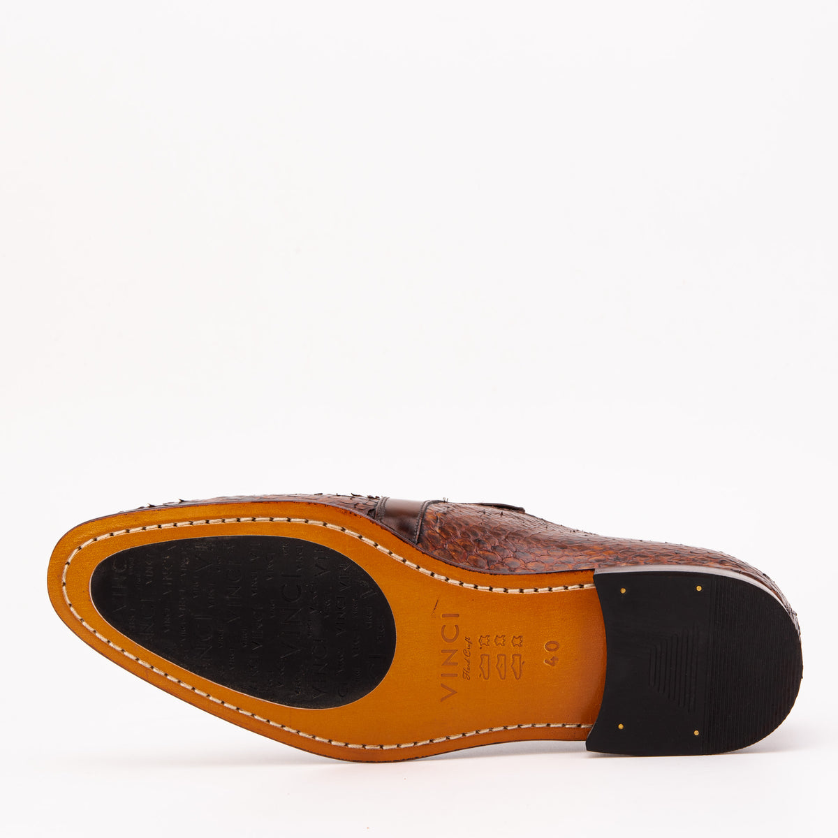 The Noctis Cognac Genuine Python Leather Men Tassel Loafer