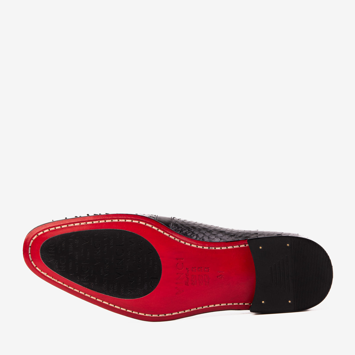 The Noctis Black Genuine Python Leather Men Tassel Loafer