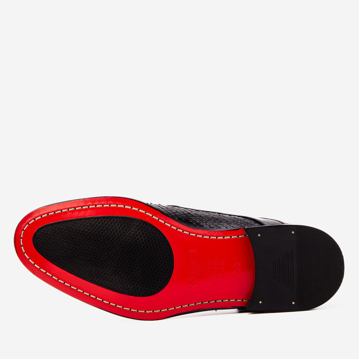 Zapato derby para hombre Valmont de cuero de pitón negro