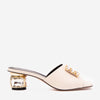 The Noctara White Crystal Heel Women Sandal