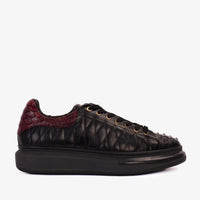 Zapatillas Adler Pyht Snk Skin negras y burdeos para hombre