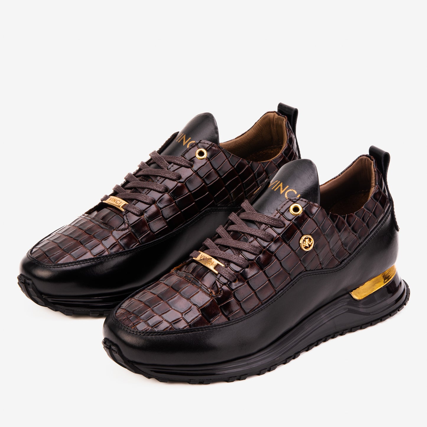 The Marseille Brown  Leather Men Sneaker