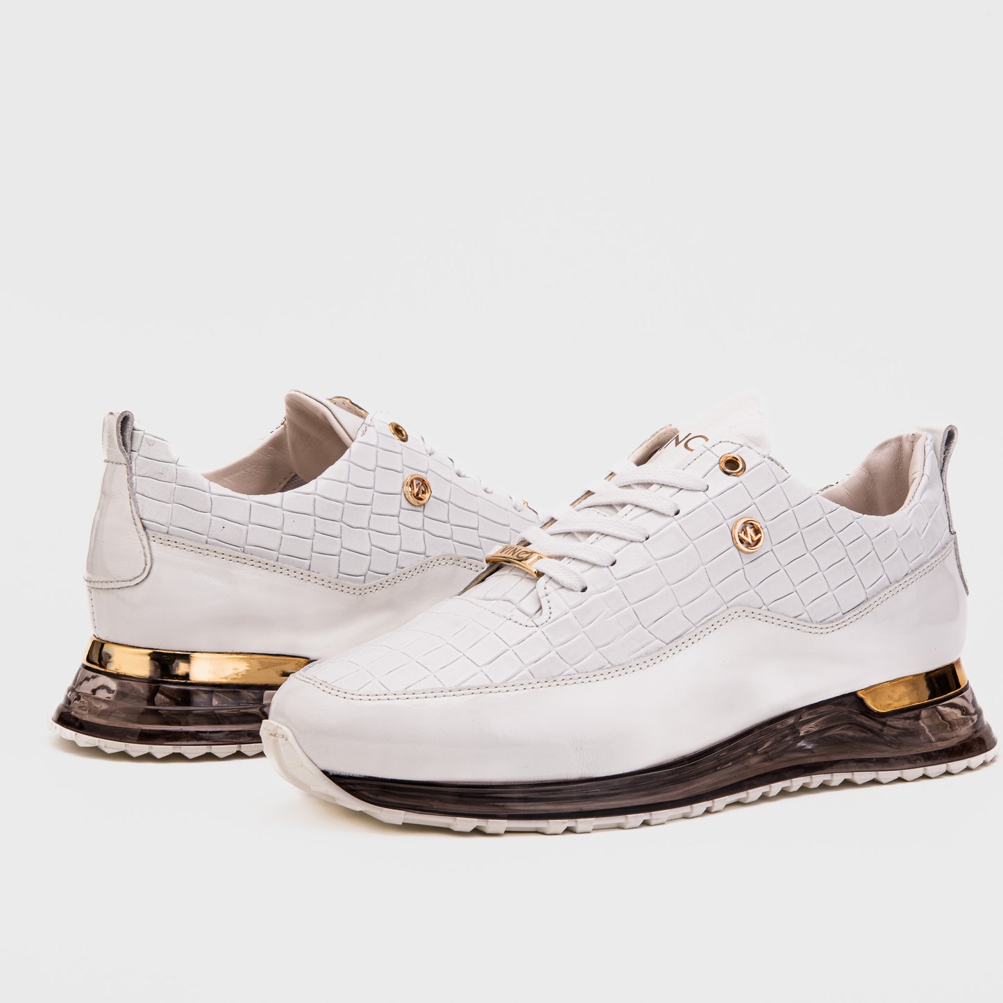 The Marseille White  Leather Men Sneaker