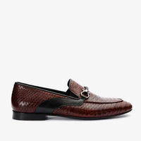 ¡Mocasín Milano burdeos con herraje para hombre — venta final!