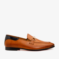 The Maratea Brown Leather shoe Bit Loafer Men Shoe