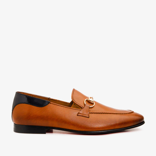 حذاء ماراتيا بني من الجلد للرجال من Bit Loafer