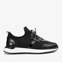 Zapatillas de cuero negras Nebreska para hombre ¡Venta final!