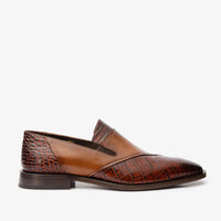 Mocasín de cuero color canela Mississippi para hombre