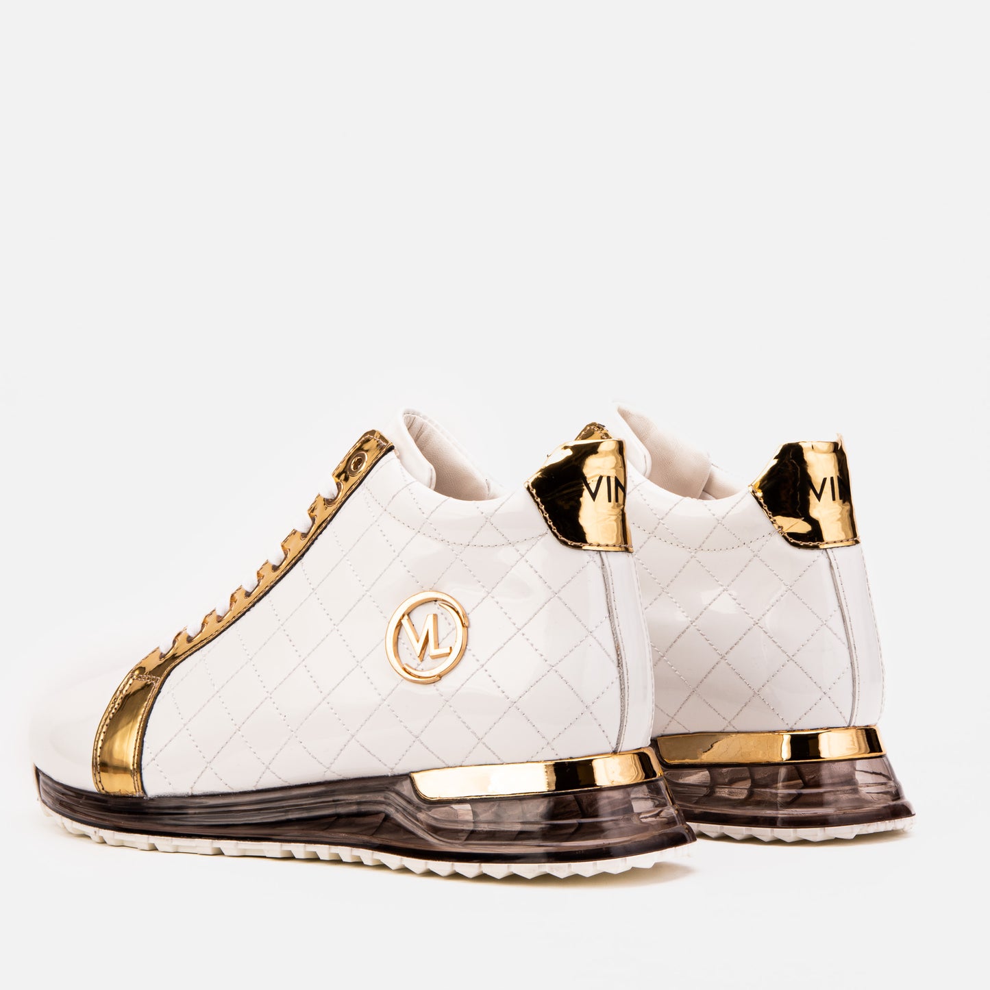 The Prestige White & Gold Limited Edition High-Top Men Sneaker