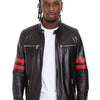 The Urban Black Leather Men Jacket