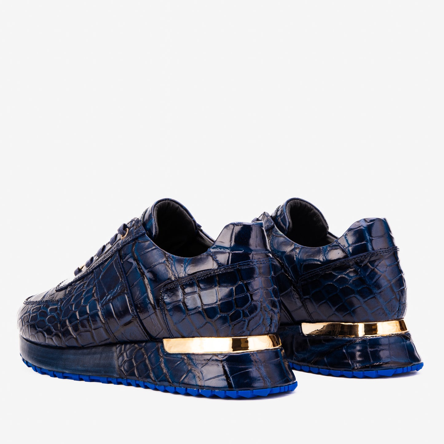 The Valeron Navy Genuine Leather Men Sneaker