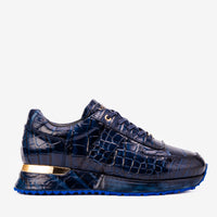 The Valeron Navy Genuine Leather Men Sneaker