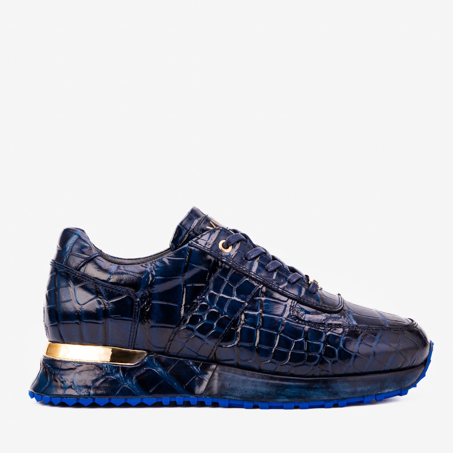 The Valeron Navy Genuine Leather Men Sneaker