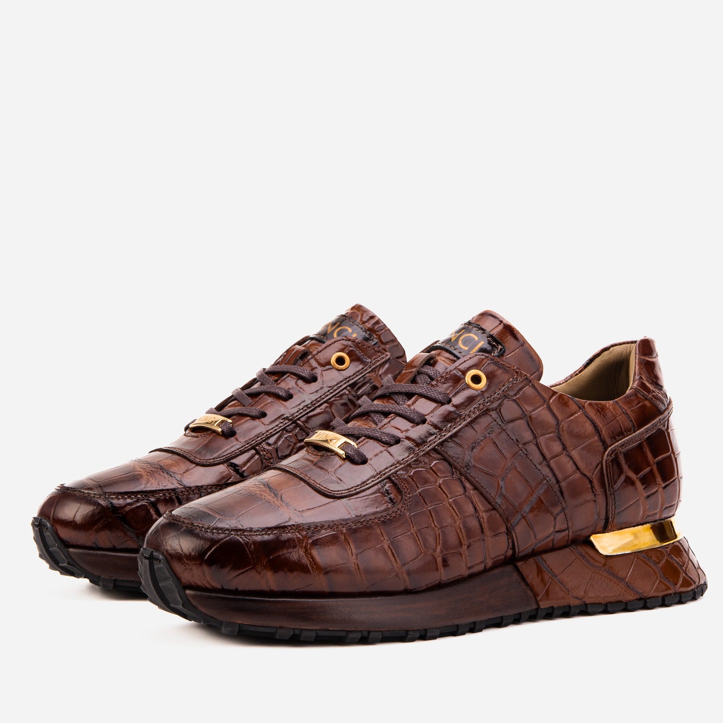 The Valeron Tan Genuine Leather Men Sneaker