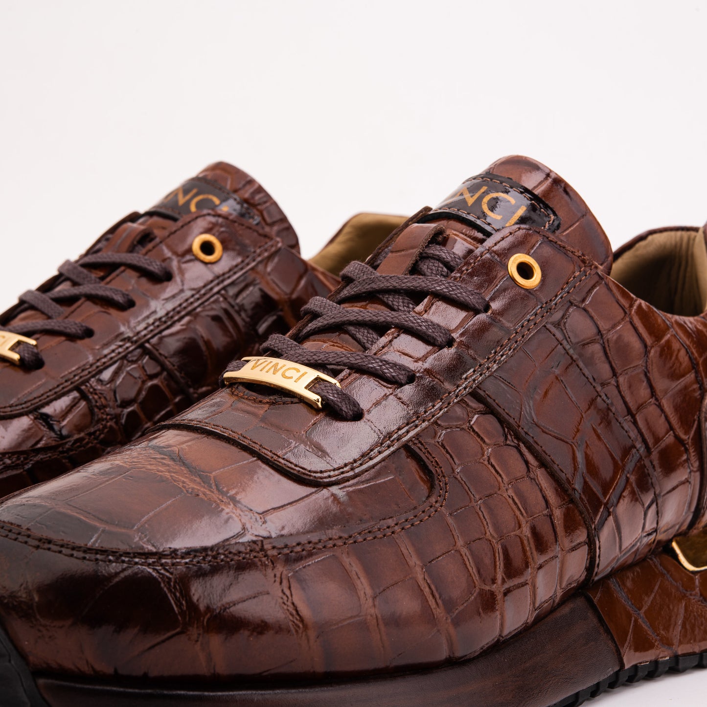 The Valeron Tan Genuine Leather Men Sneaker