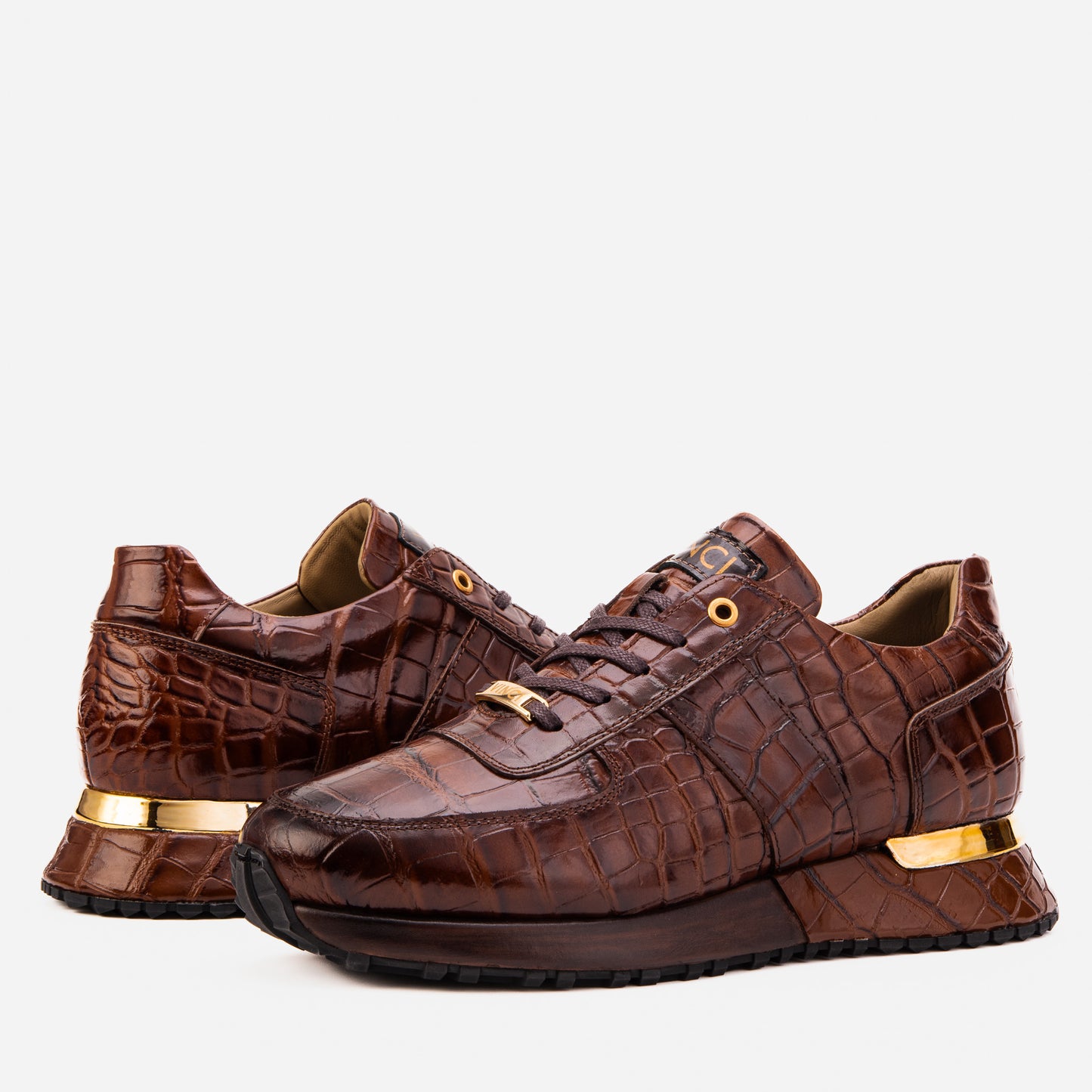 The Valeron Tan Genuine Leather Men Sneaker