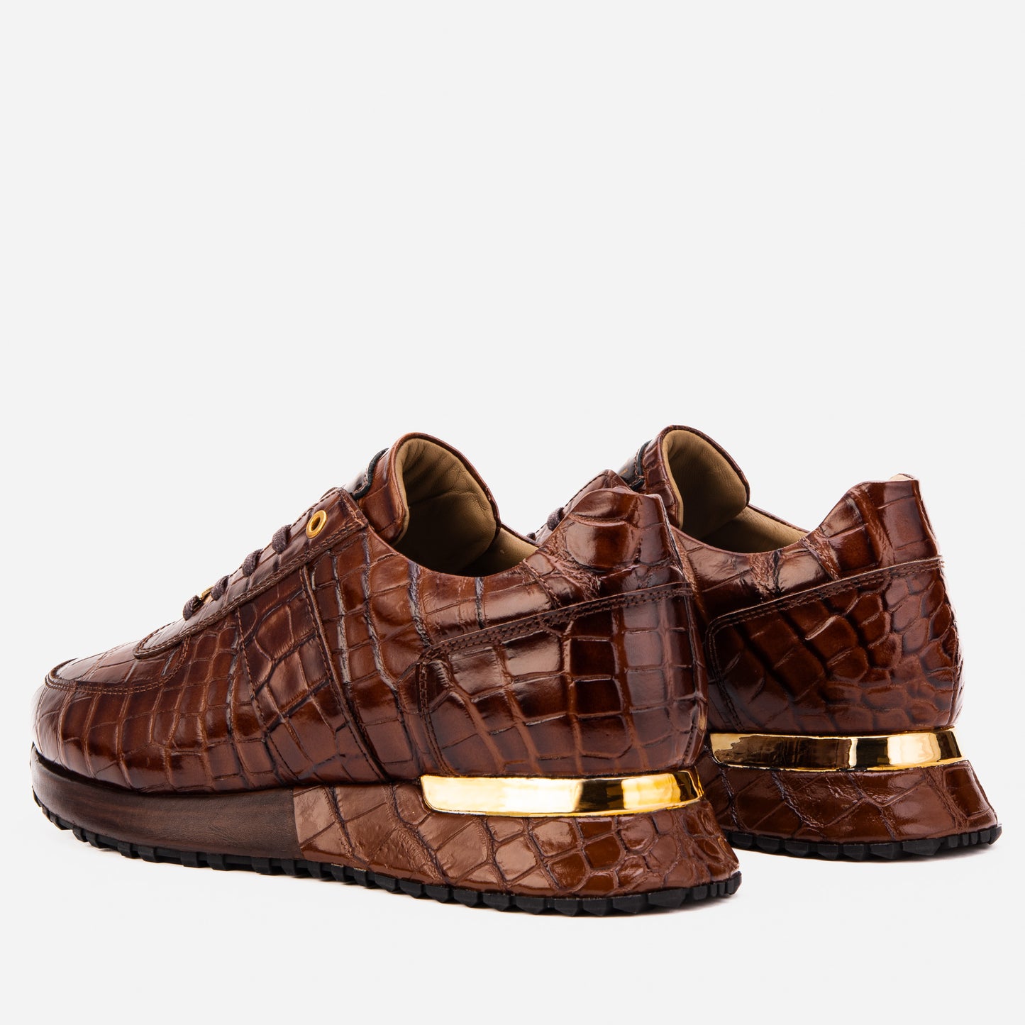 The Valeron Tan Genuine Leather Men Sneaker