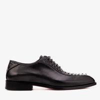 The Vespera Black Genuine Python & Calf Leather Men Oxford