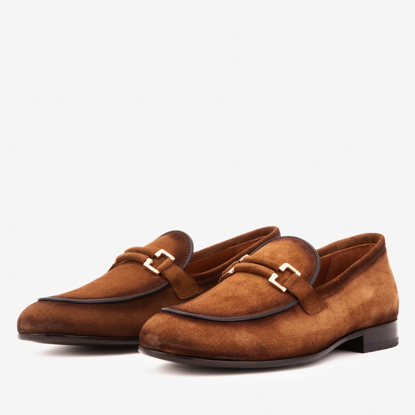 The Brooks Brown Suede Bit Loafer Men Shoe