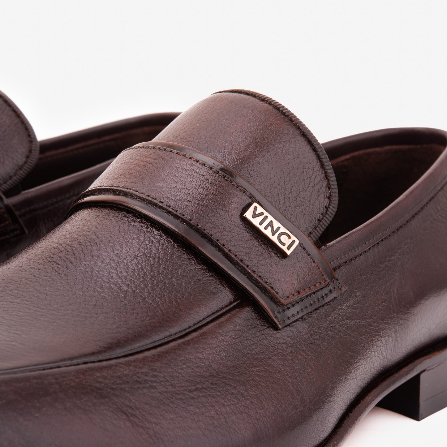 The Ashford Brown  Baby Buffalo Leather Loafer Men Shoe