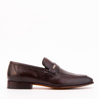 The Ashford Brown  Baby Buffalo Leather Loafer Men Shoe
