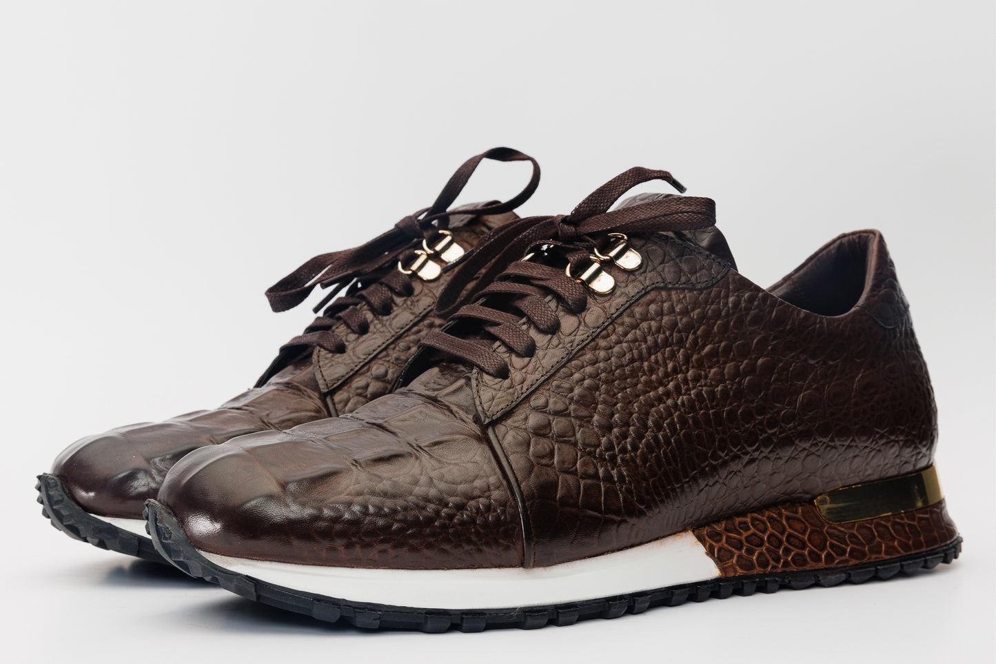 The Bomba Brown Leather Men Sneaker