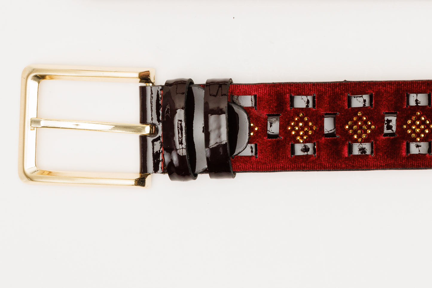 The Vicino Burgundy Leather Belt