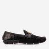 The Lucento Black Suede Driver Loafer