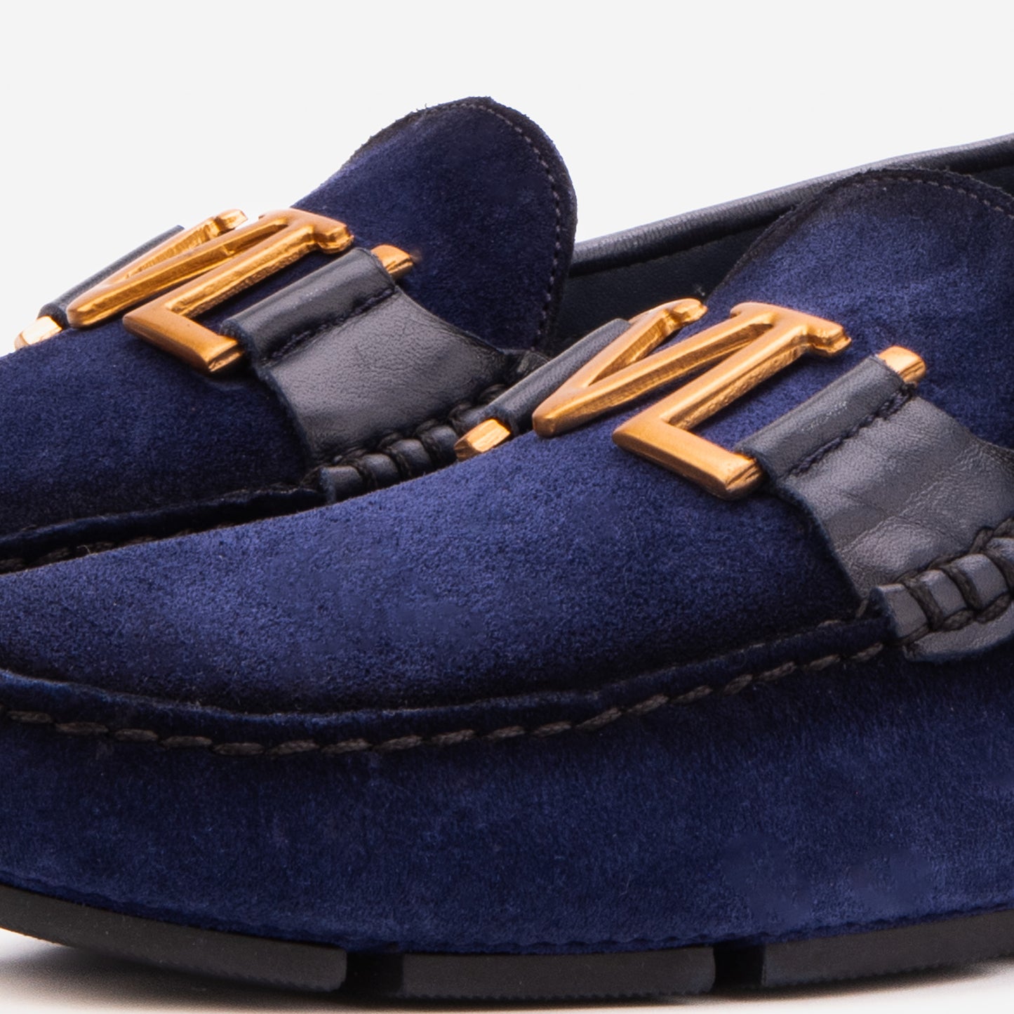 The Lucento Navy Suede Driver Loafer