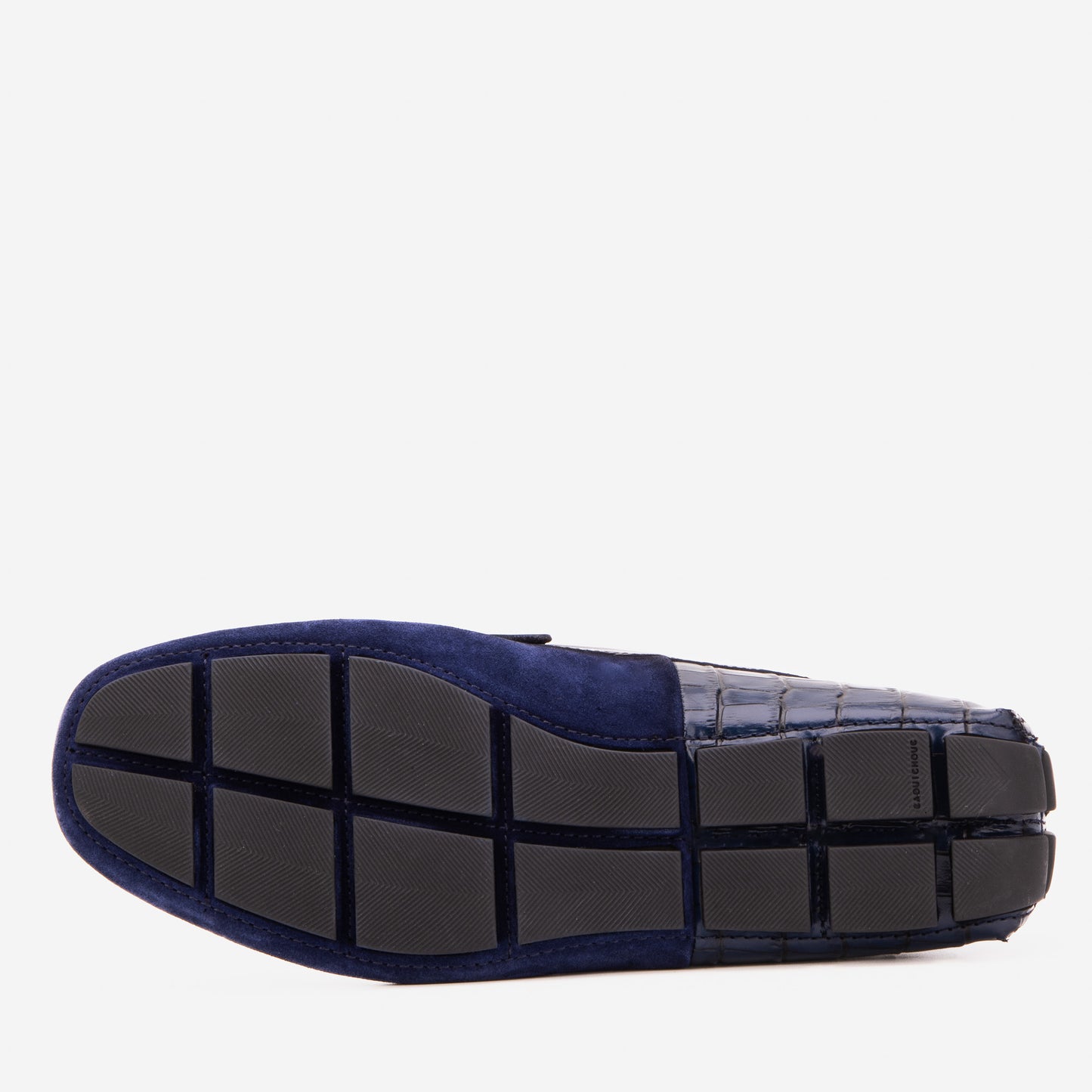 The Lucento Navy Suede Driver Loafer
