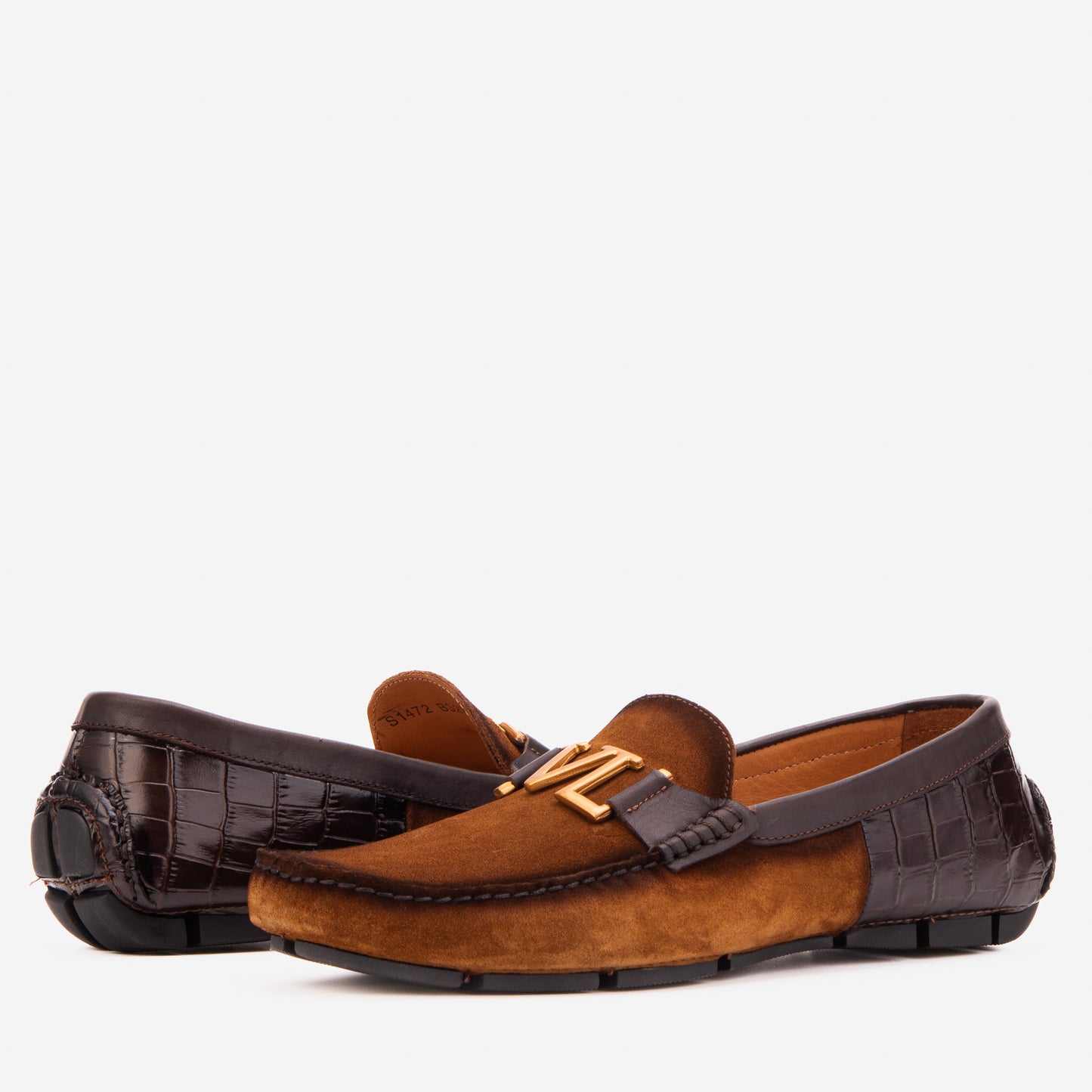 The Lucento Tan Suede Driver Loafer