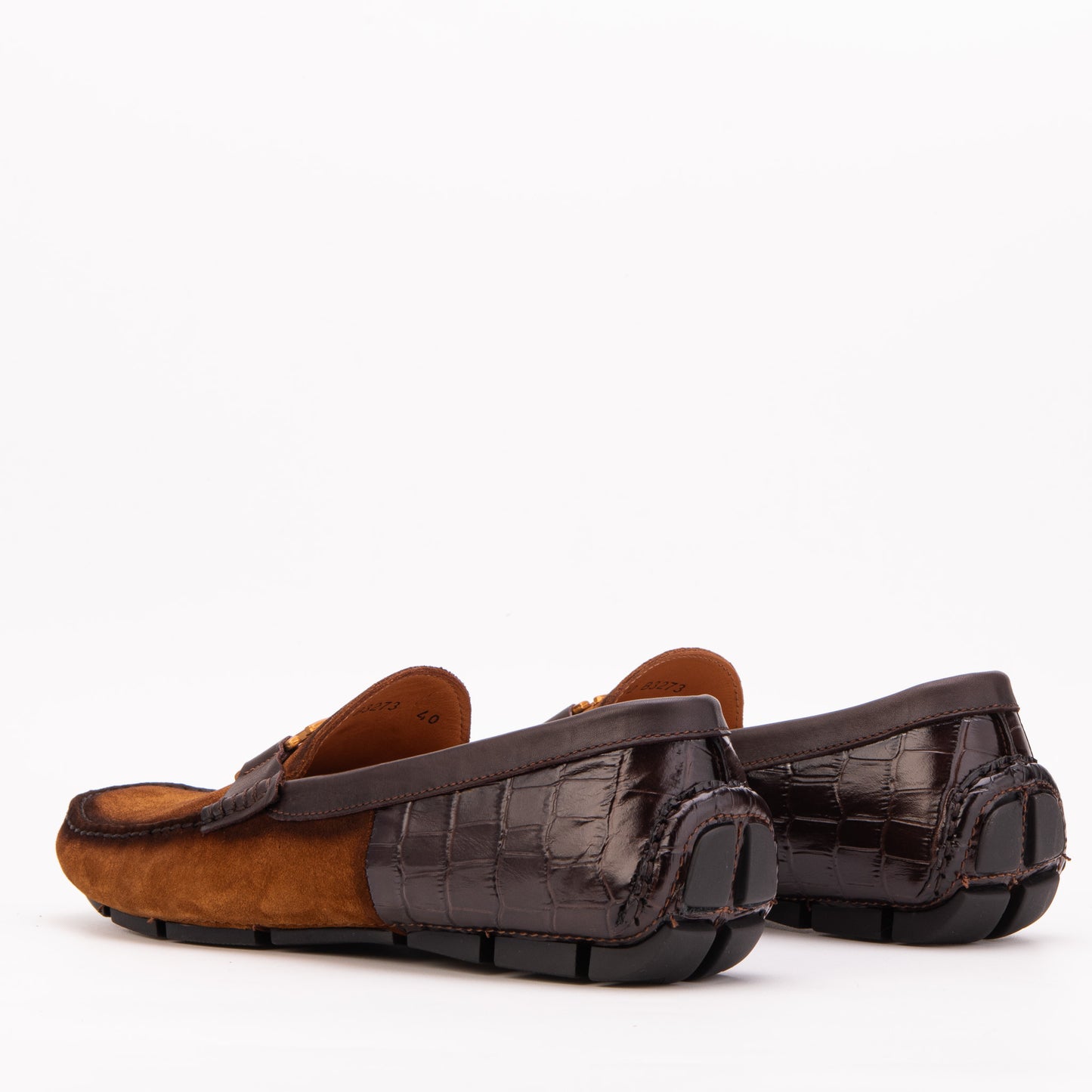 The Lucento Tan Suede Driver Loafer