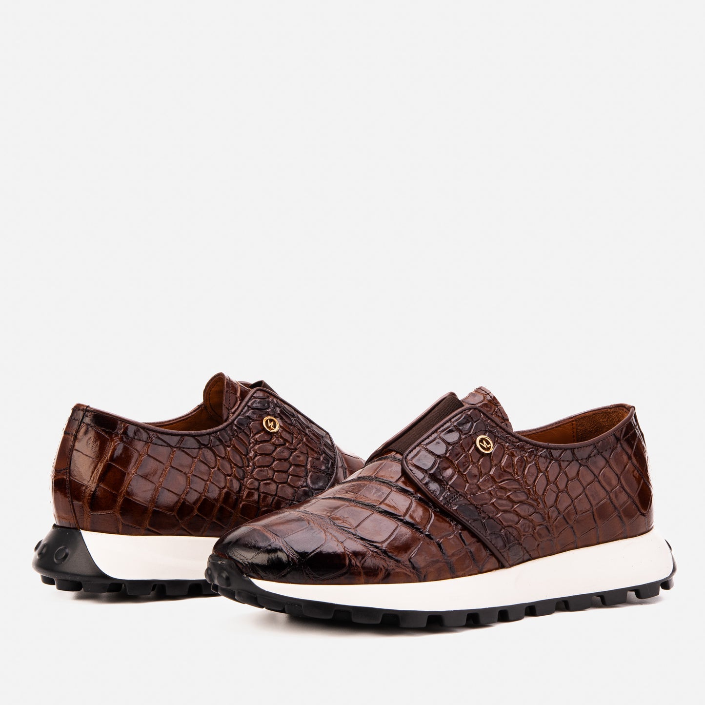 The Corteggio Brown Leather Men Sneaker