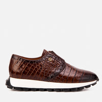 The Corteggio Brown Leather Men Sneaker