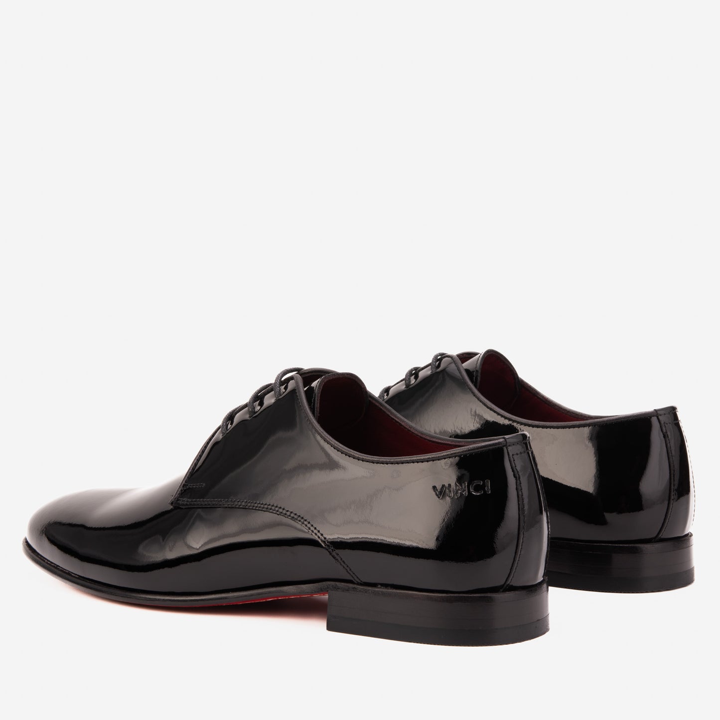 The Valdoro Black Patent Leather Men Derby Shoe