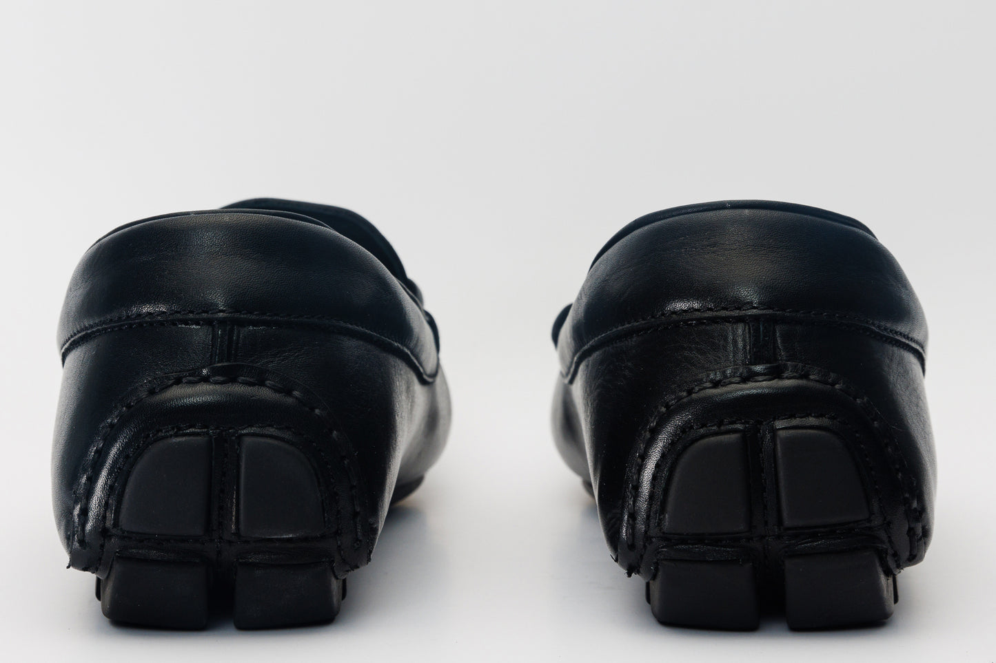 Pavia Black Leather Bit Drive Loafer Men Shoe - 5