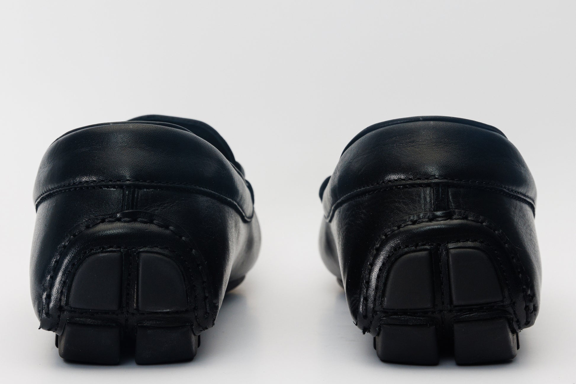 Pavia Black Leather Bit Drive Loafer Men Shoe - 5