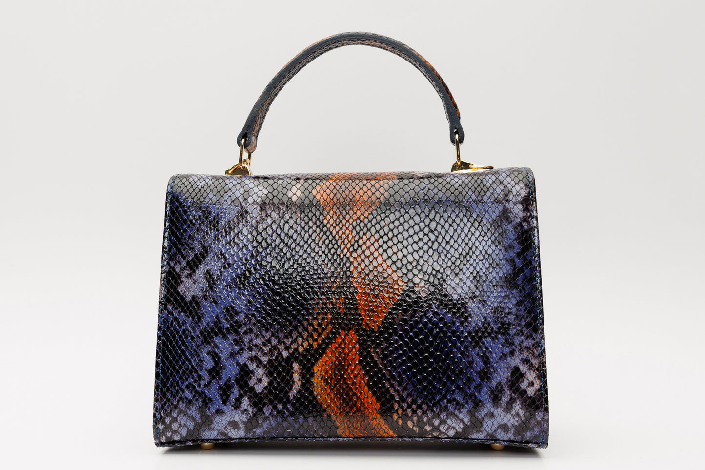 The Venezia Navy Blue Leather Handbag