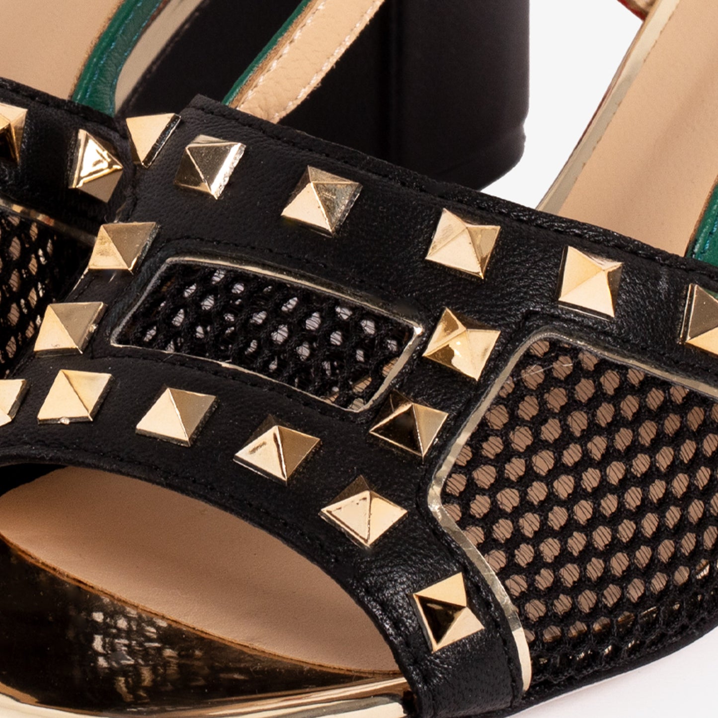 The Linea Black Leather Women Slingback Sandal