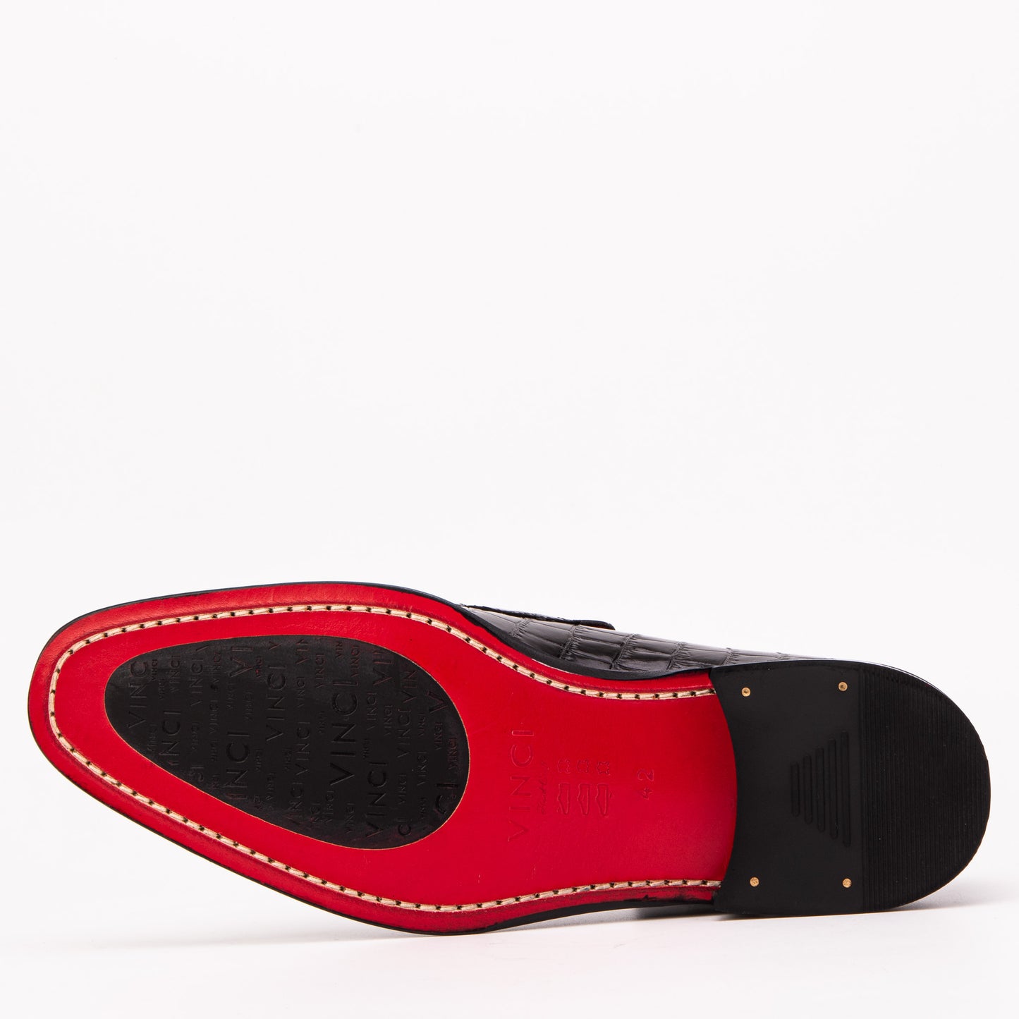 The Stradale Black Leather Men Penny Loafer