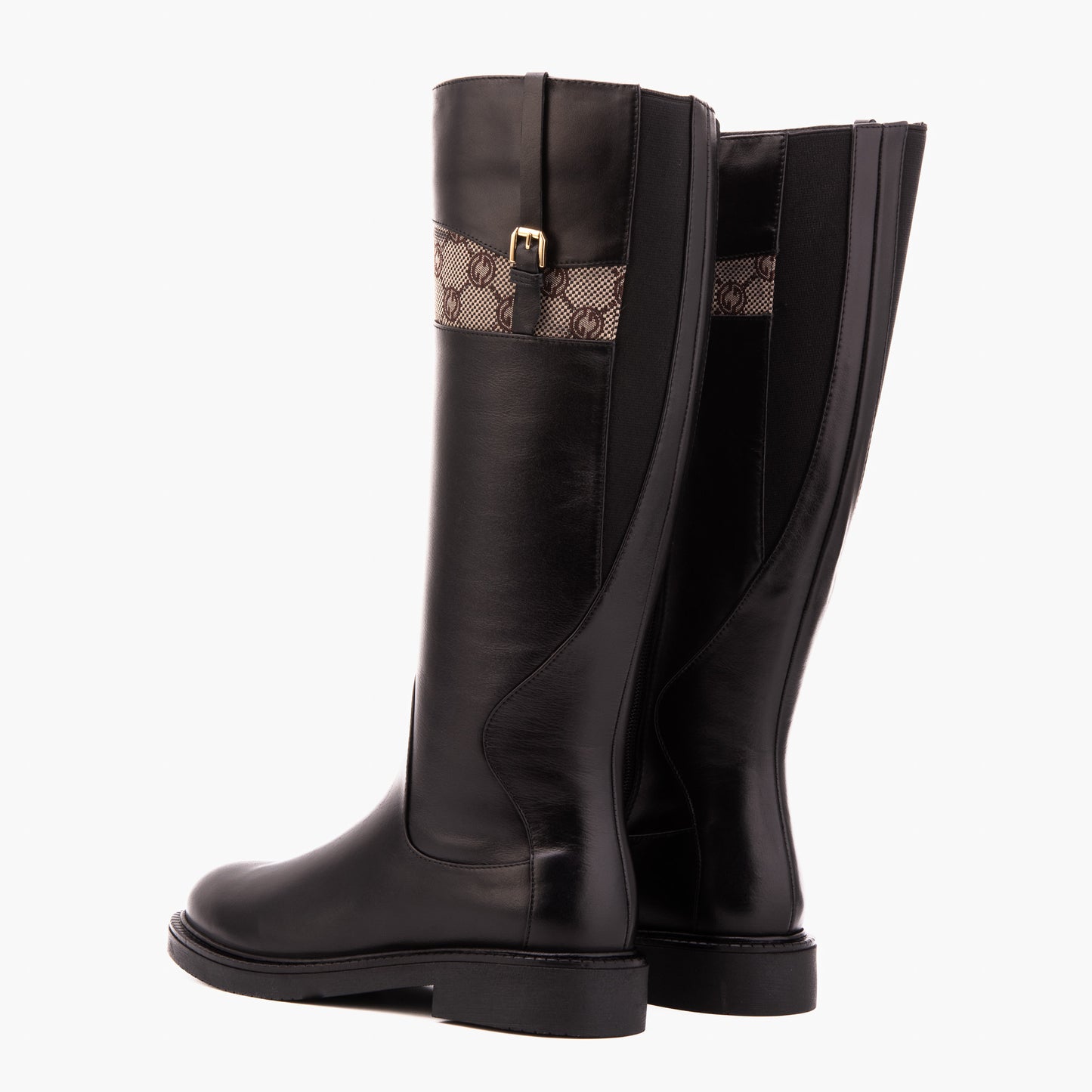 The Bellina Black Leather Women’s Knee-High Women Boot