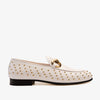 The Jupiter  Shoe White Spike Leather  Bit Dress Loafer Limited Edition Men Shoe