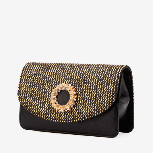 El Bolso Valencia Negro y Dorado